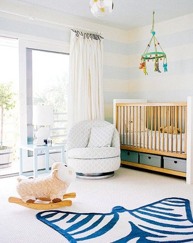 pastelowy pokój dla niemowląt