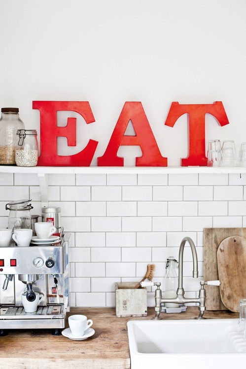 typografia w kuchni