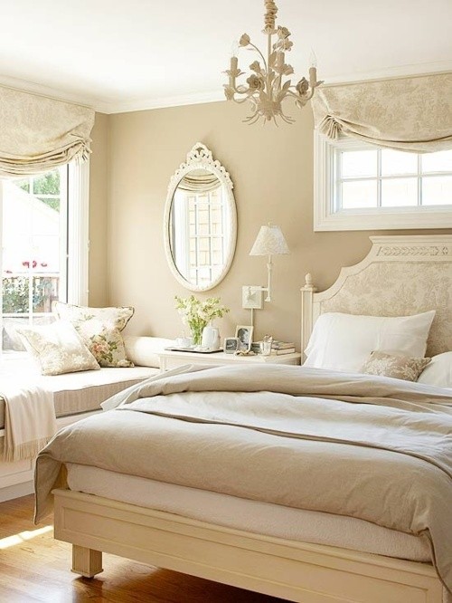 sypialnia w stylu glamour