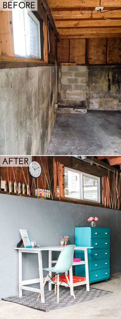 garaż before & after