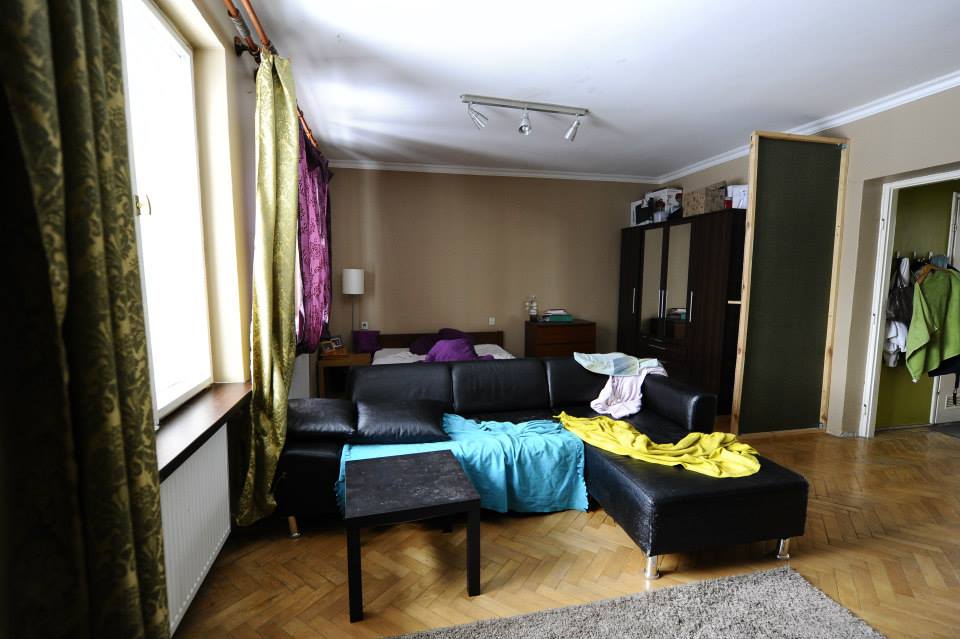 salon z sypialnią before