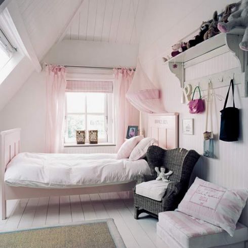 skandynawski różowy pokój dla dziewczynki, pokój dla nastolatki