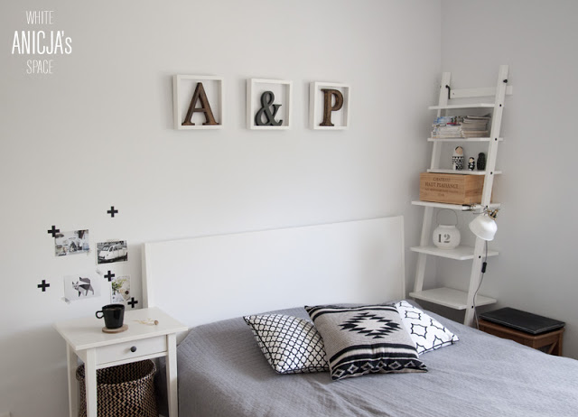 typografia w sypialni