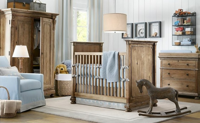 drewniane meble pokój niemowlęcy
