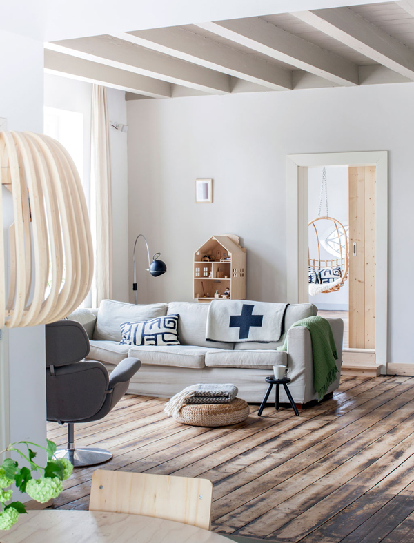 salon w stylu skandynawskim