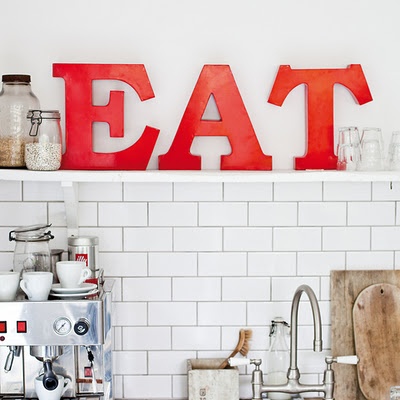 typografia w kuchni