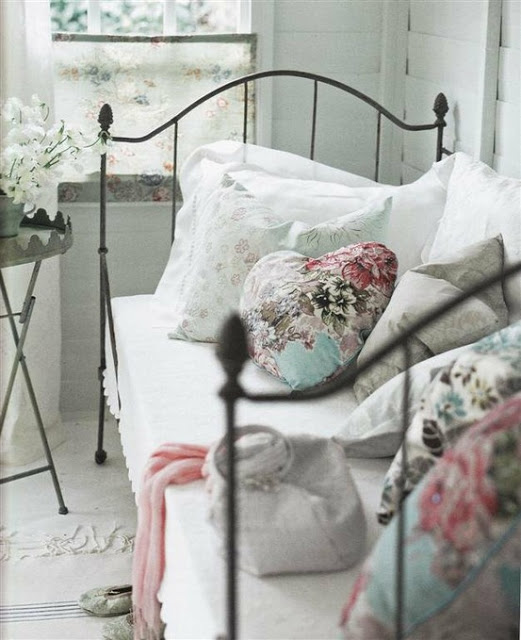 sypialnia  w stylu vintage