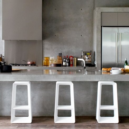 kuchnia surowy styl beton
